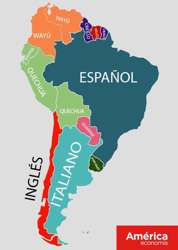 Segundos idiomas más hablados en sudarmerica