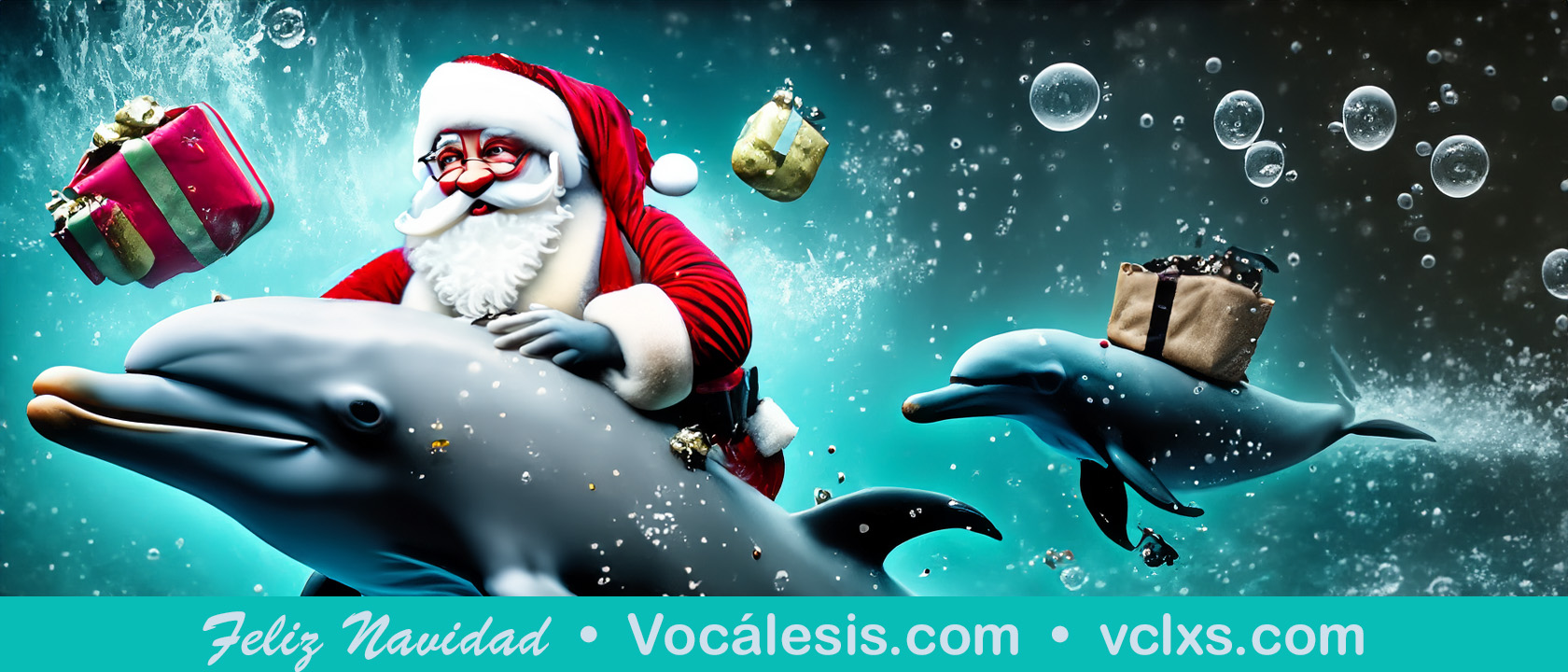 Santa dolphin Feliz Navidad VCLXS Vocalesis Interpreters