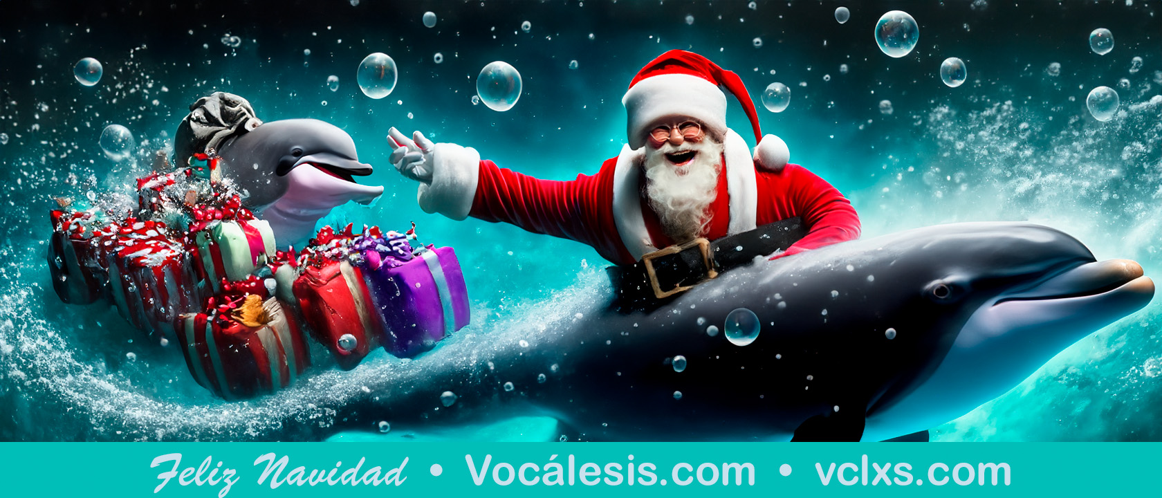 Santa dolphin Feliz Navidad VCLXS Vocalesis Interpreters