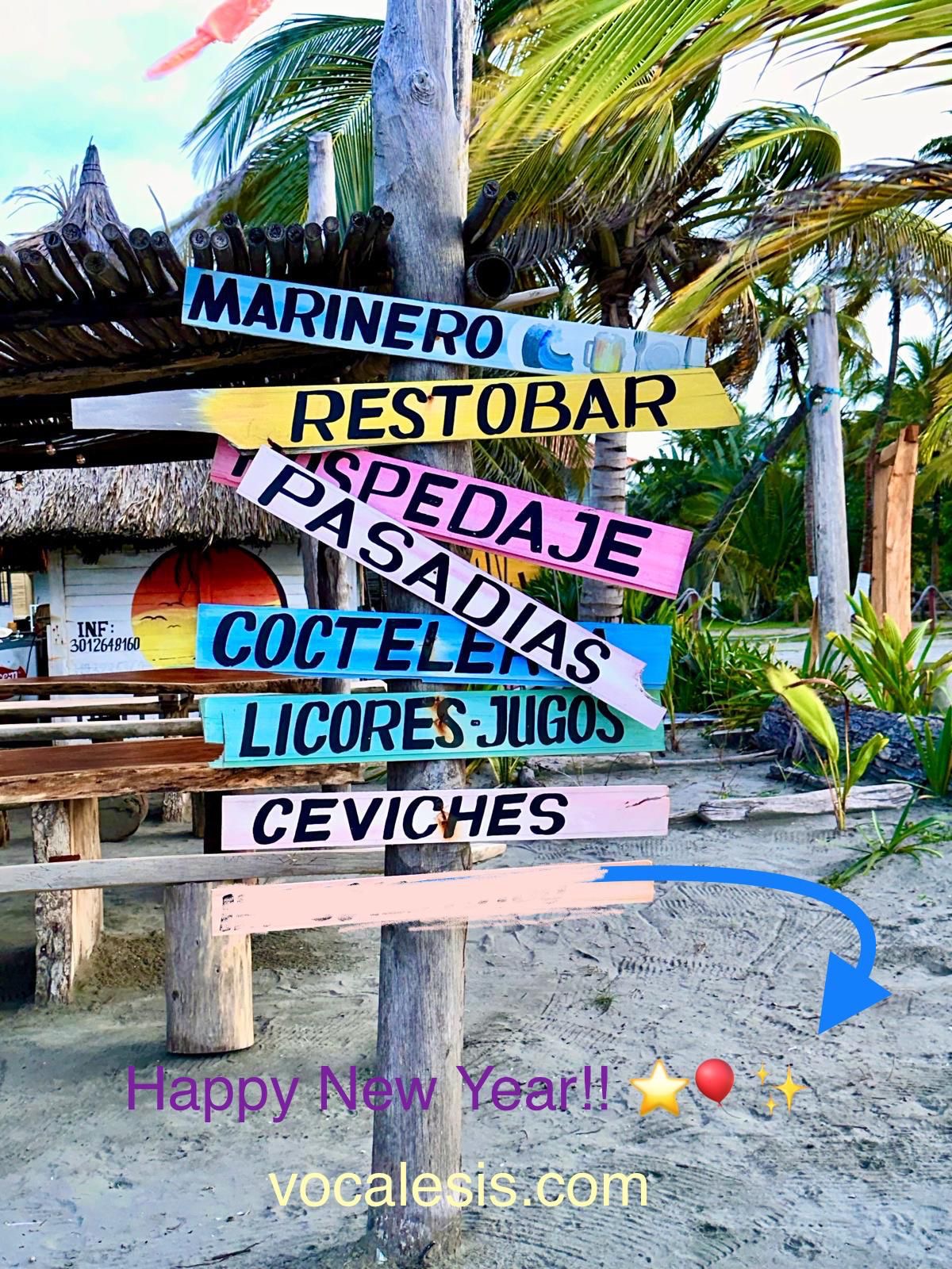 Ceviches signpost happy new year vocalesis translators