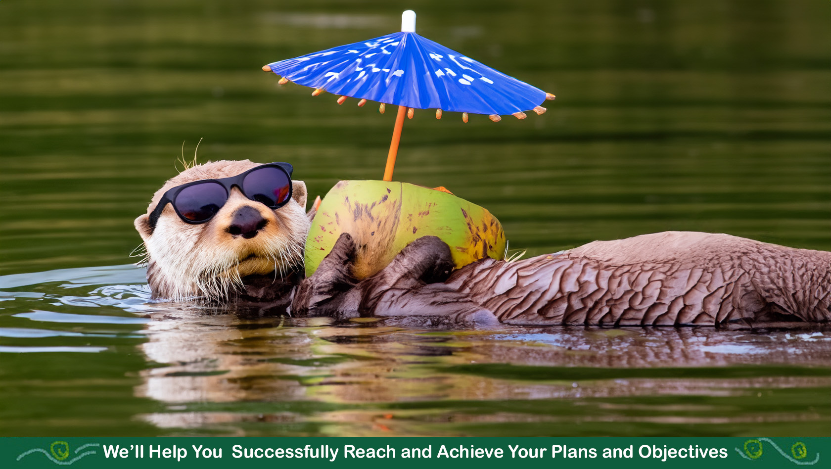 Vocalesis Traductores Summer AI otter river vacation coconut drink