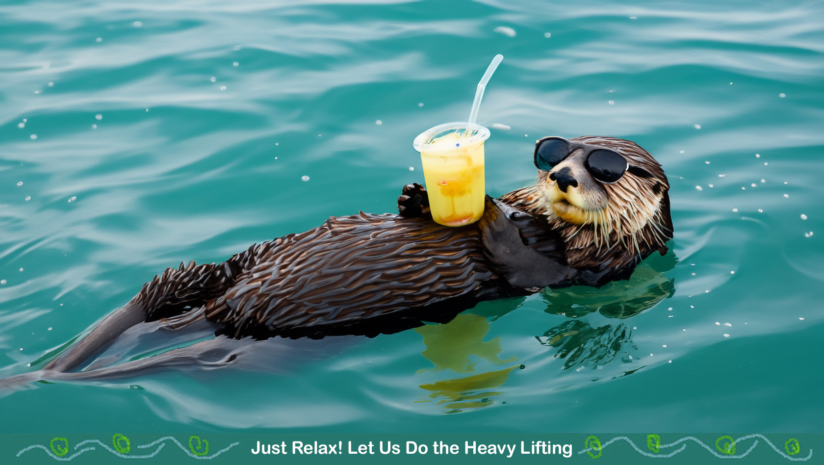 Vocalesis Traductores Summer AI otter river vacation pineapple drink