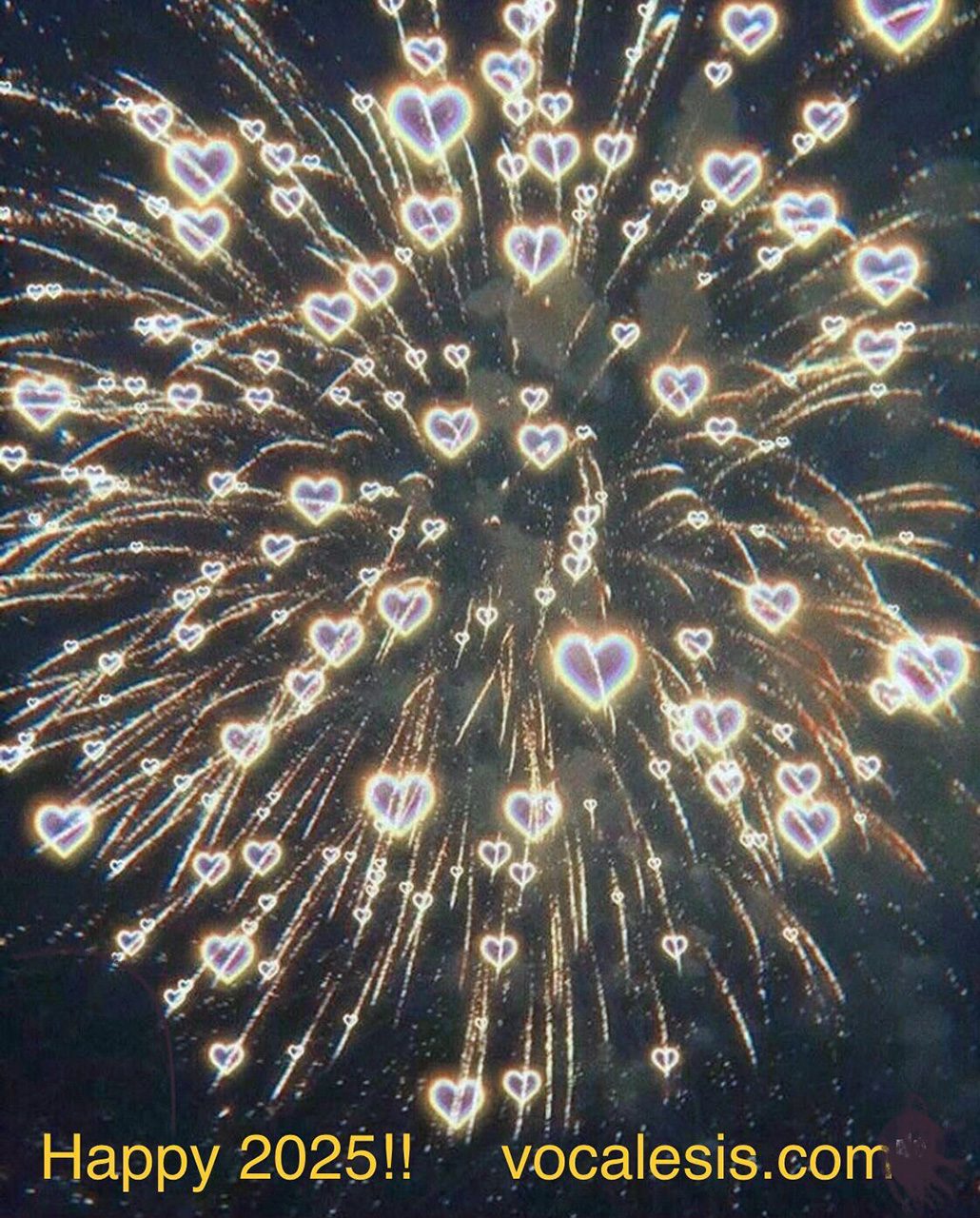 Fireworks Hearts happy new year vocalesis interpreters